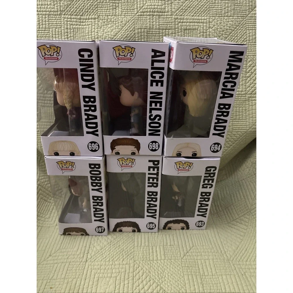 Funko Pop Brady Bunch Lot of 6 Greg Marcia Peter Cindy Bobby Alice Boxed